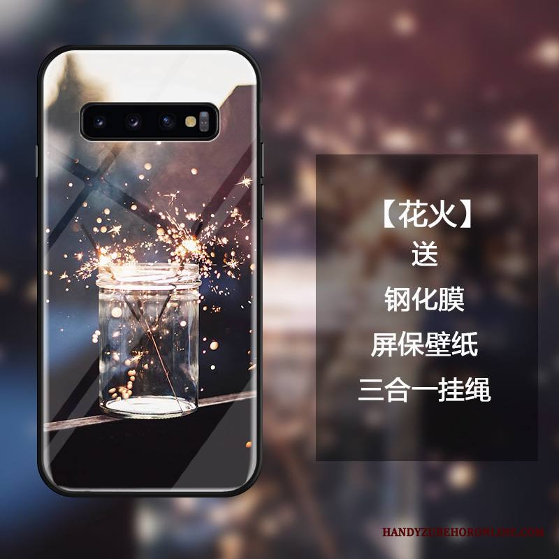 Samsung Galaxy S10 Kuori Net Red Tila Kotelo All Inclusive Murtumaton Ripustettavat Koristeet Suojaus