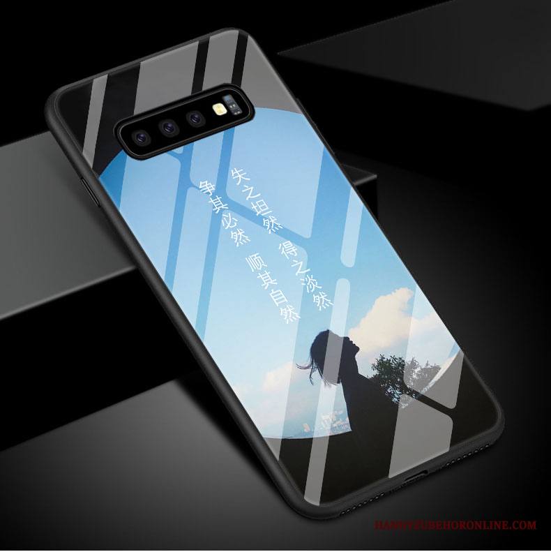 Samsung Galaxy S10 Kuori Peili Kotelo Taide Suojaus Rakastunut Puhelimen Kuoret Valkoinen