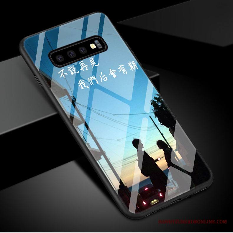 Samsung Galaxy S10 Kuori Peili Kotelo Taide Suojaus Rakastunut Puhelimen Kuoret Valkoinen