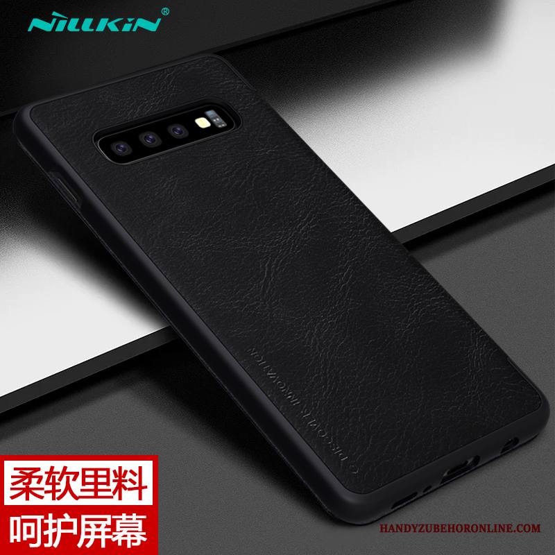 Samsung Galaxy S10+ Kuori Suojaus Kotelo Tähti Puhelimen Kortti Nahkakotelo Kuoret