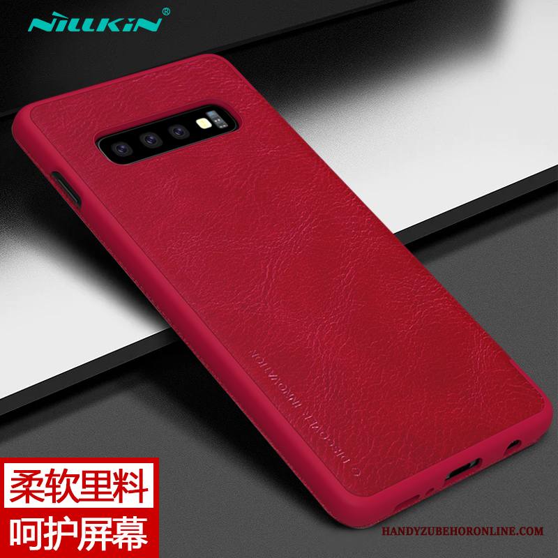 Samsung Galaxy S10+ Kuori Suojaus Kotelo Tähti Puhelimen Kortti Nahkakotelo Kuoret