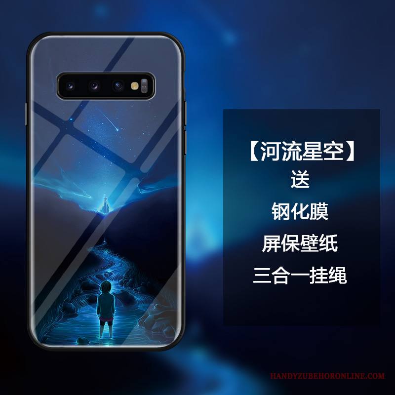 Samsung Galaxy S10+ Kuori Tila All Inclusive Luova Murtumaton Ylellisyys Ripustettavat Koristeet Tähti