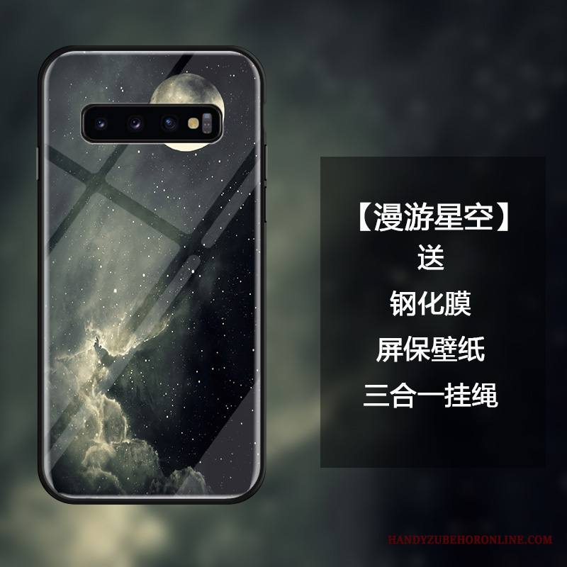Samsung Galaxy S10+ Kuori Tila All Inclusive Luova Murtumaton Ylellisyys Ripustettavat Koristeet Tähti