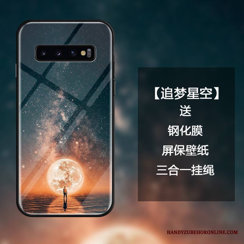 Samsung Galaxy S10+ Kuori Tila All Inclusive Luova Murtumaton Ylellisyys Ripustettavat Koristeet Tähti