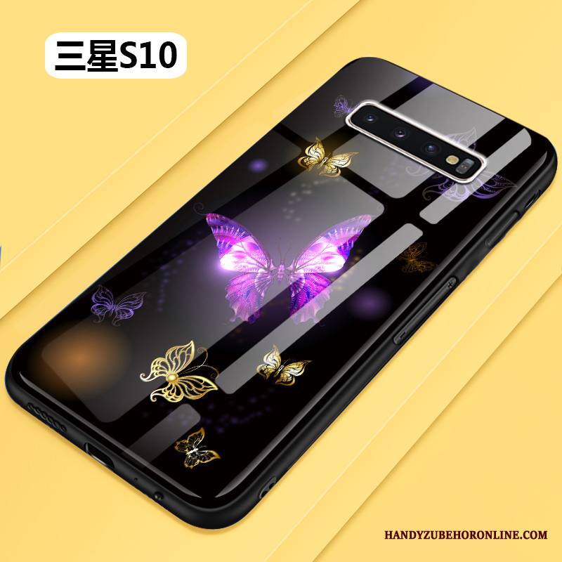 Samsung Galaxy S10 Musta Lasi Kuori Kotelo Persoonallisuus Kova Tila