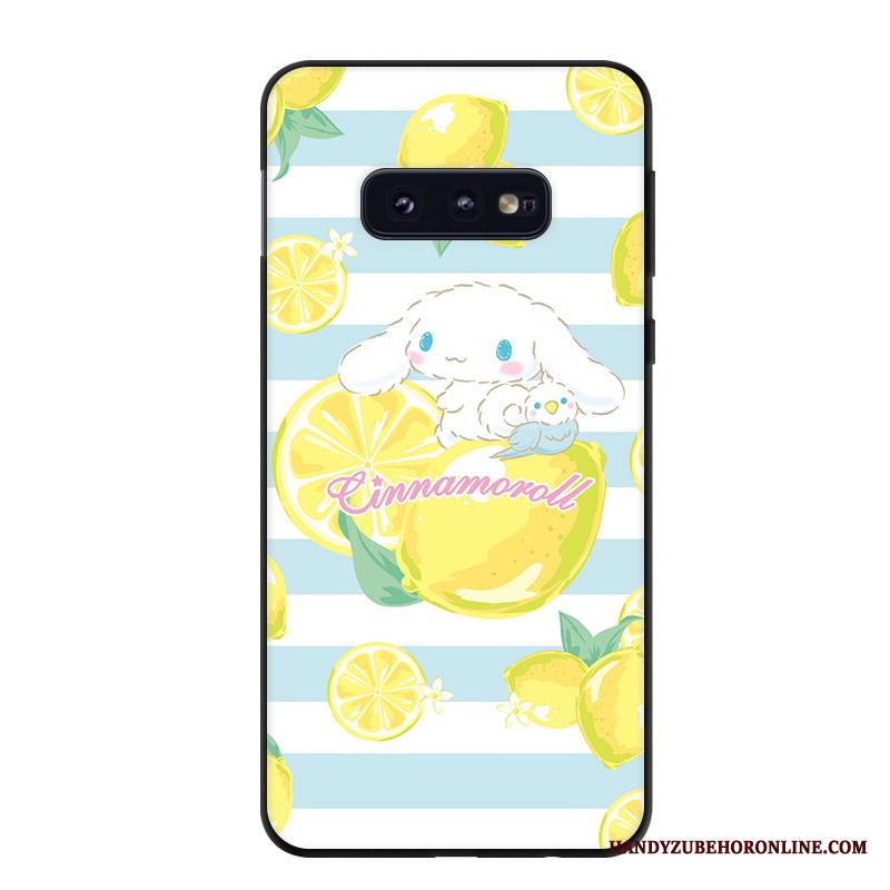 Samsung Galaxy S10e Kuori Keltainen Kotelo Trendi Suojaus Tähti Sarjakuva Puhelimen Kuoret