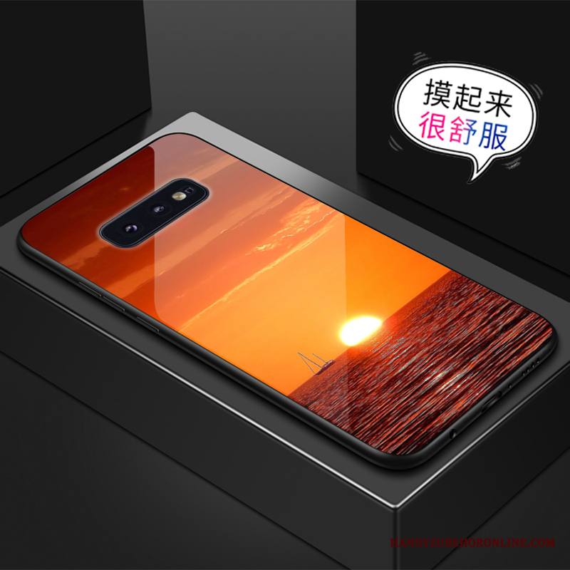 Samsung Galaxy S10e Kuori Luova Tähti Vihreä Puhelimen Kuoret Murtumaton Lasi