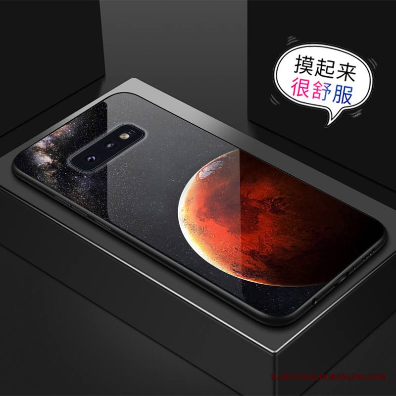 Samsung Galaxy S10e Kuori Luova Tähti Vihreä Puhelimen Kuoret Murtumaton Lasi