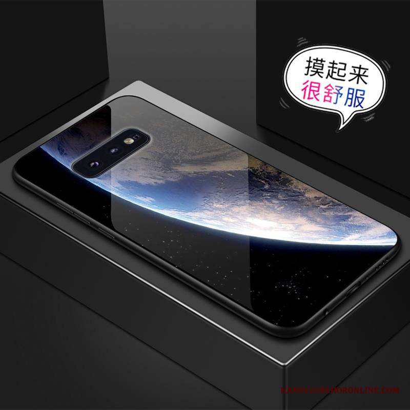 Samsung Galaxy S10e Kuori Luova Tähti Vihreä Puhelimen Kuoret Murtumaton Lasi