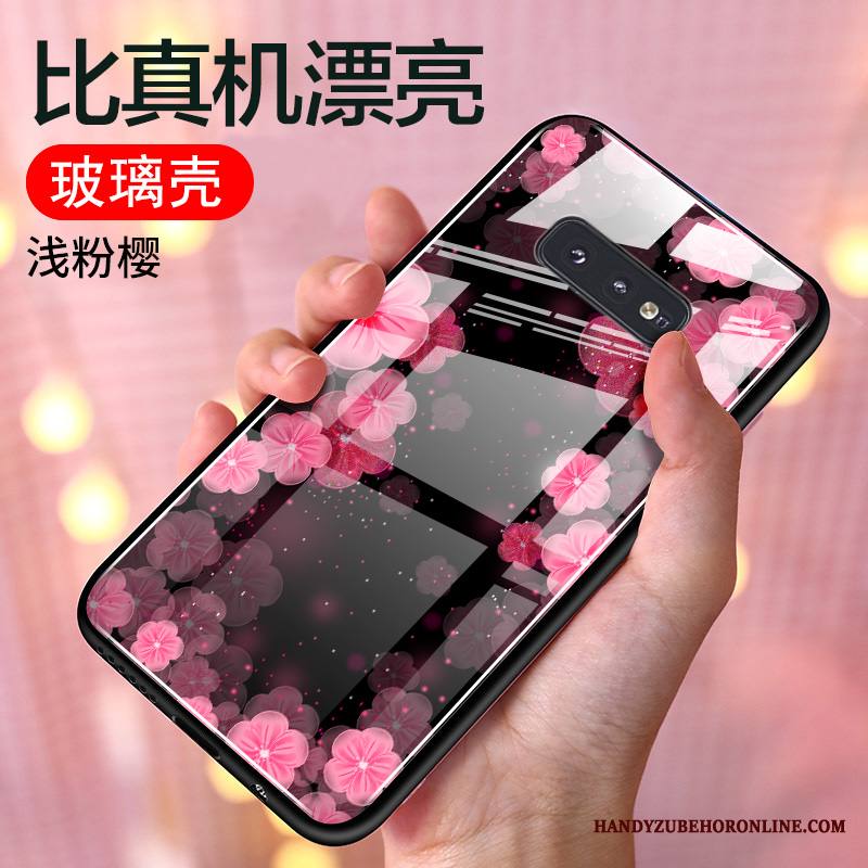 Samsung Galaxy S10e Kuori Puhelimen Kuoret Lasi All Inclusive Silikoni Sininen Luova Ihana