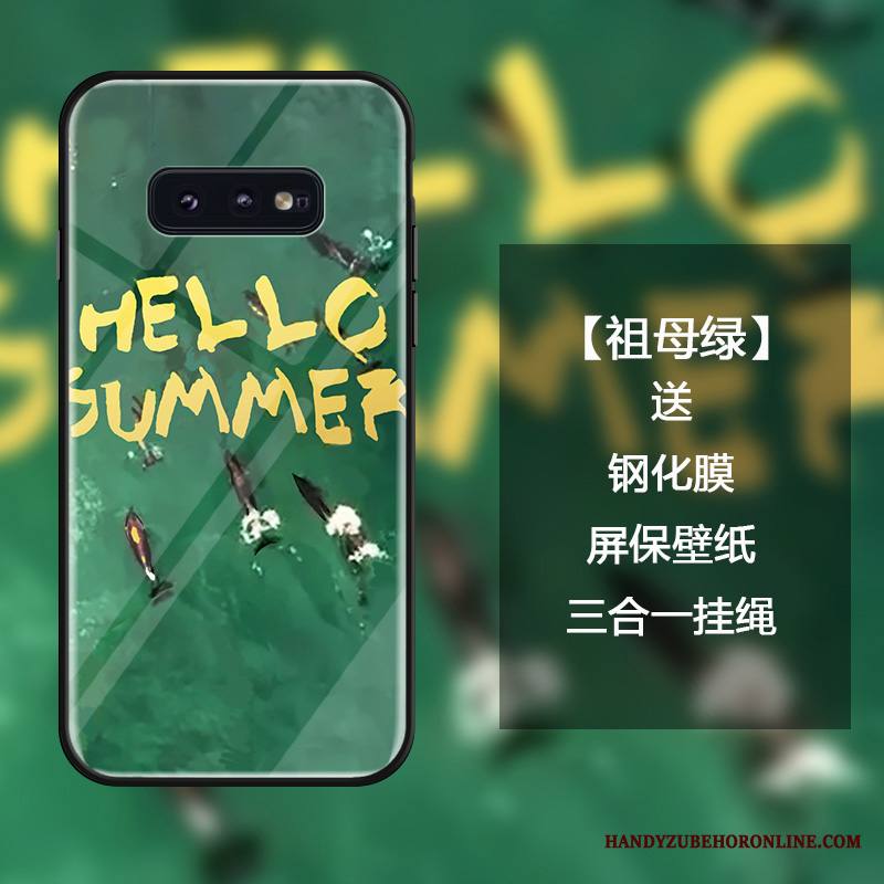 Samsung Galaxy S10e Kuori Tide-brändi All Inclusive Tila Karkaisu Luova Sininen Ripustettavat Koristeet