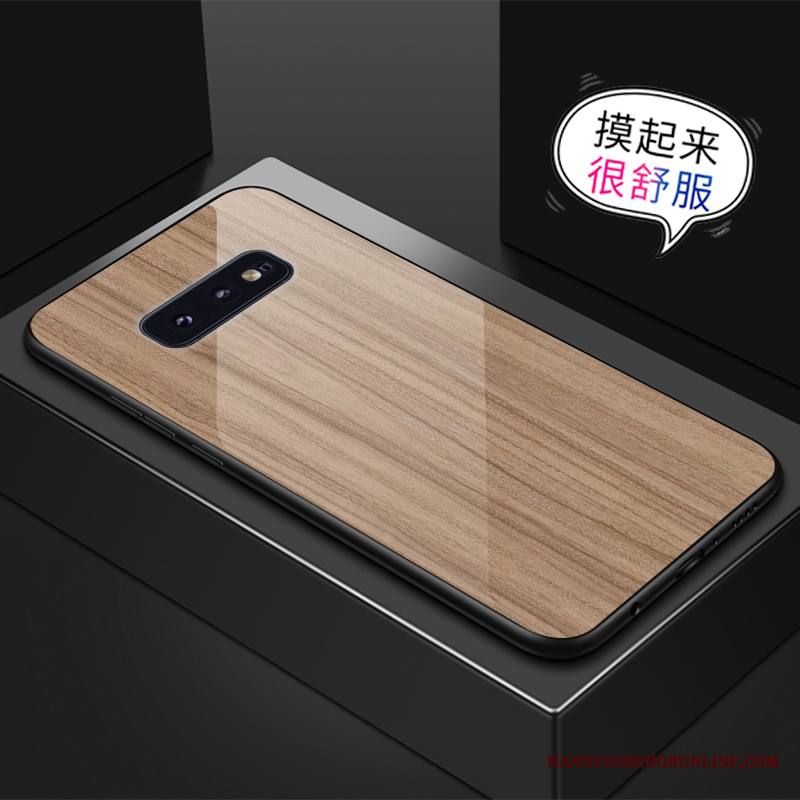 Samsung Galaxy S10e Kuori Tähti Keltainen Kukkakuvio Lasi Puhelimen Kuoret Murtumaton