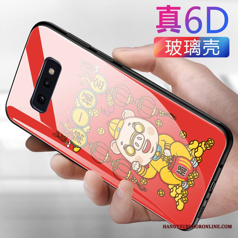 Samsung Galaxy S10e Kuori Tähti Punainen Puhelimen Kuoret Pehmeä Neste Sarjakuva Persoonallisuus