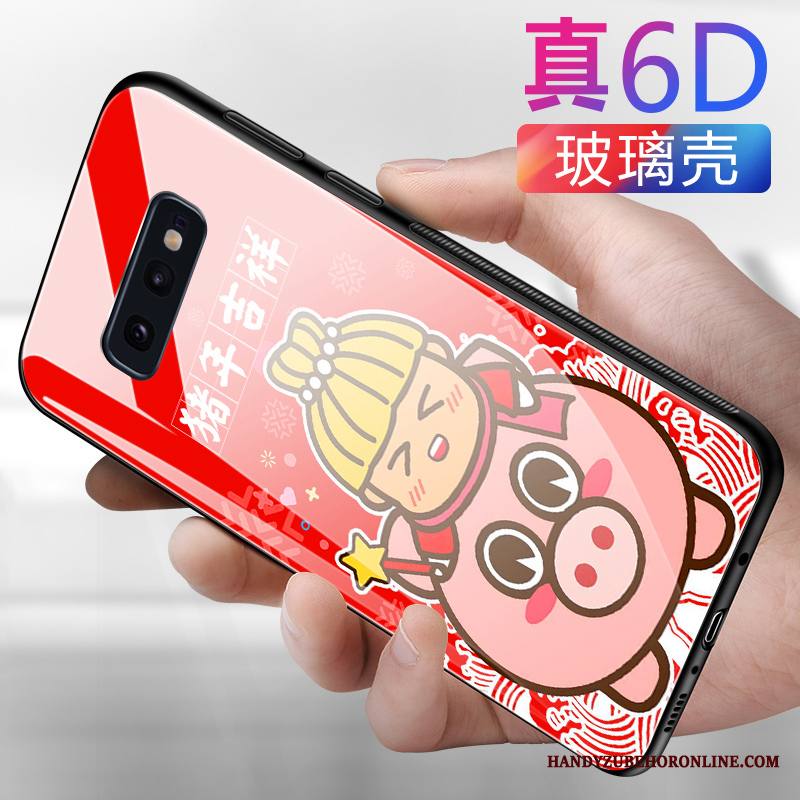 Samsung Galaxy S10e Kuori Tähti Punainen Puhelimen Kuoret Pehmeä Neste Sarjakuva Persoonallisuus
