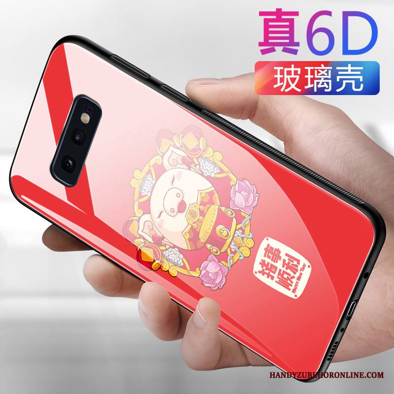 Samsung Galaxy S10e Kuori Tähti Punainen Puhelimen Kuoret Pehmeä Neste Sarjakuva Persoonallisuus