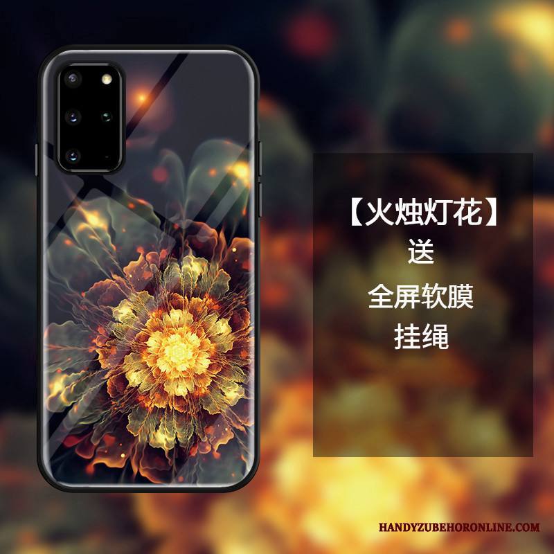 Samsung Galaxy S20+ Kuori Lasi Persoonallisuus Yksinkertainen Kotelo Suojaus Tähti Violetti