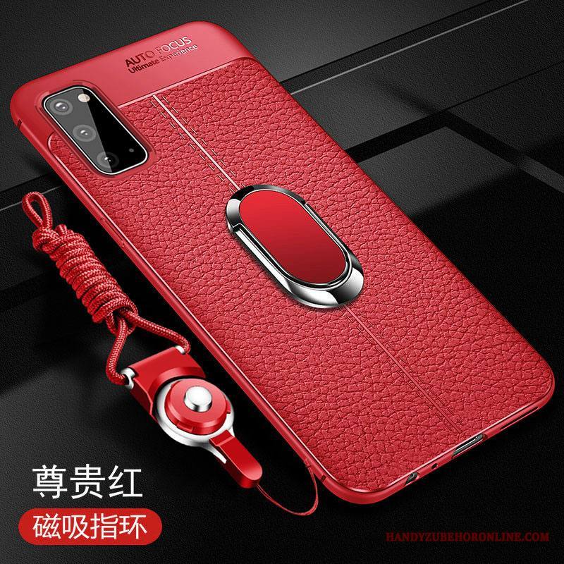 Samsung Galaxy S20 Kuori Pehmeä Neste Silikoni Murtumaton Trendi Pesty Suede Nahkakotelo Suojaus