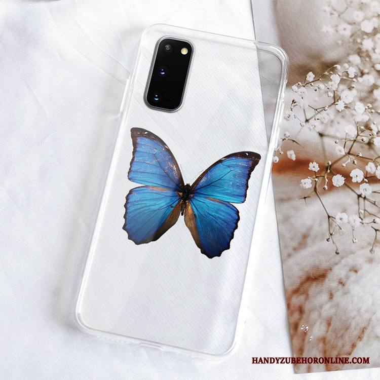 Samsung Galaxy S20 Kuori Silikoni Läpinäkyvä Tuuli Suuntaus Kotelo Pehmeä Neste Yksinkertainen