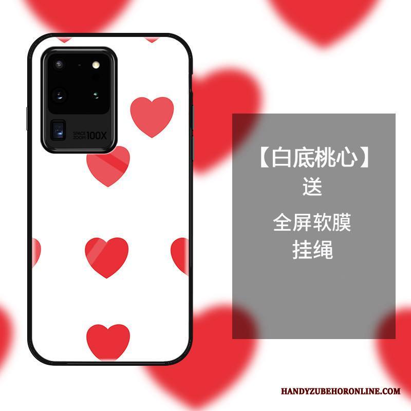 Samsung Galaxy S20 Ultra Kuori Suojaus All Inclusive Kotelo Valkoinen Lasi Puhelimen Kuoret Yksinkertainen