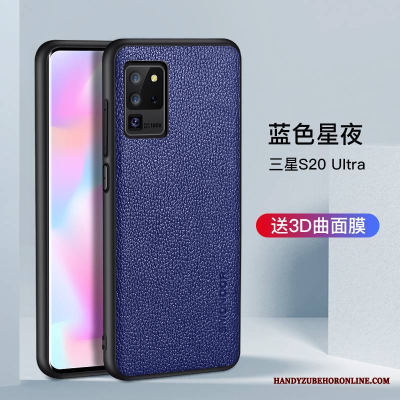 Samsung Galaxy S20 Ultra Silikoni Suojaus Pehmeä Neste Tähti Kuori Murtumaton Lasi