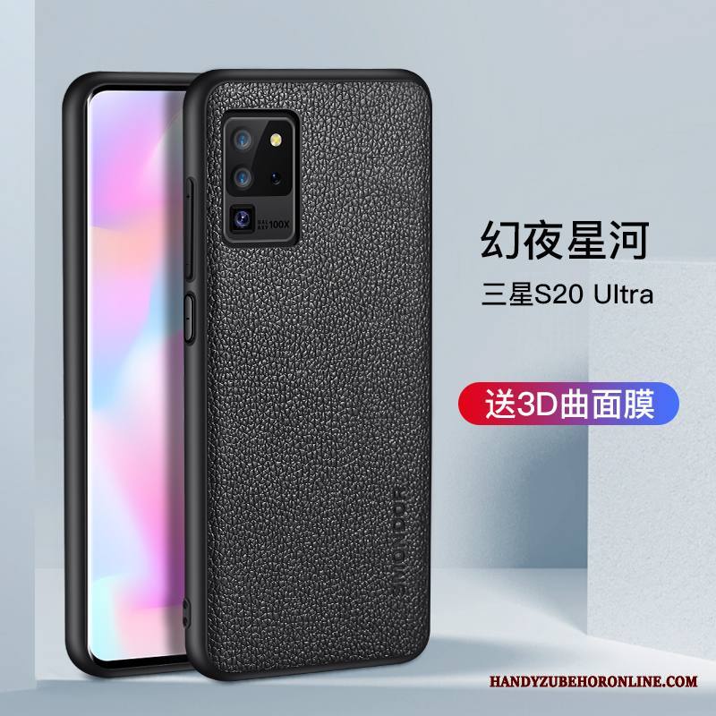 Samsung Galaxy S20 Ultra Silikoni Suojaus Pehmeä Neste Tähti Kuori Murtumaton Lasi