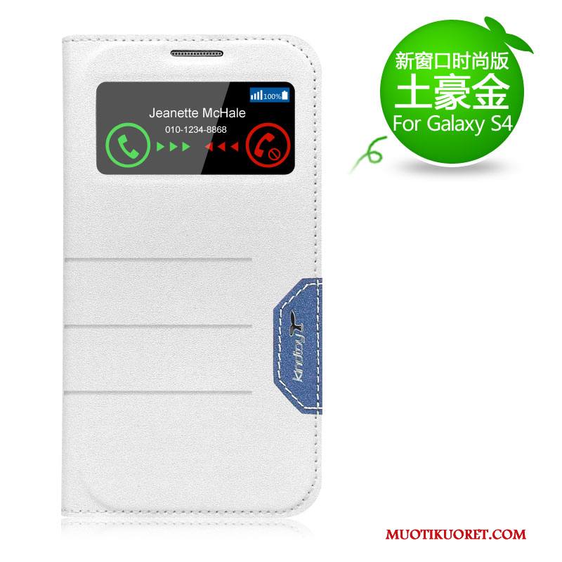 Samsung Galaxy S4 Kuori Nahkakotelo Uusi Puhelimen Tähti Oranssi Suojaus Puhelimen Kuoret