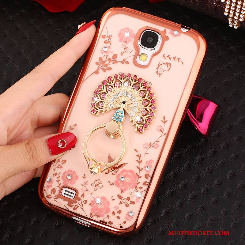 Samsung Galaxy S4 Kuori Pinkki Strassi Silikoni Kulta Kotelo Puhelimen Kuoret Suojaus