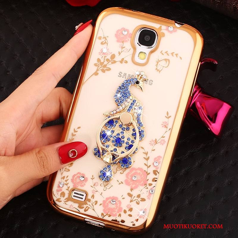 Samsung Galaxy S4 Kuori Pinkki Strassi Silikoni Kulta Kotelo Puhelimen Kuoret Suojaus