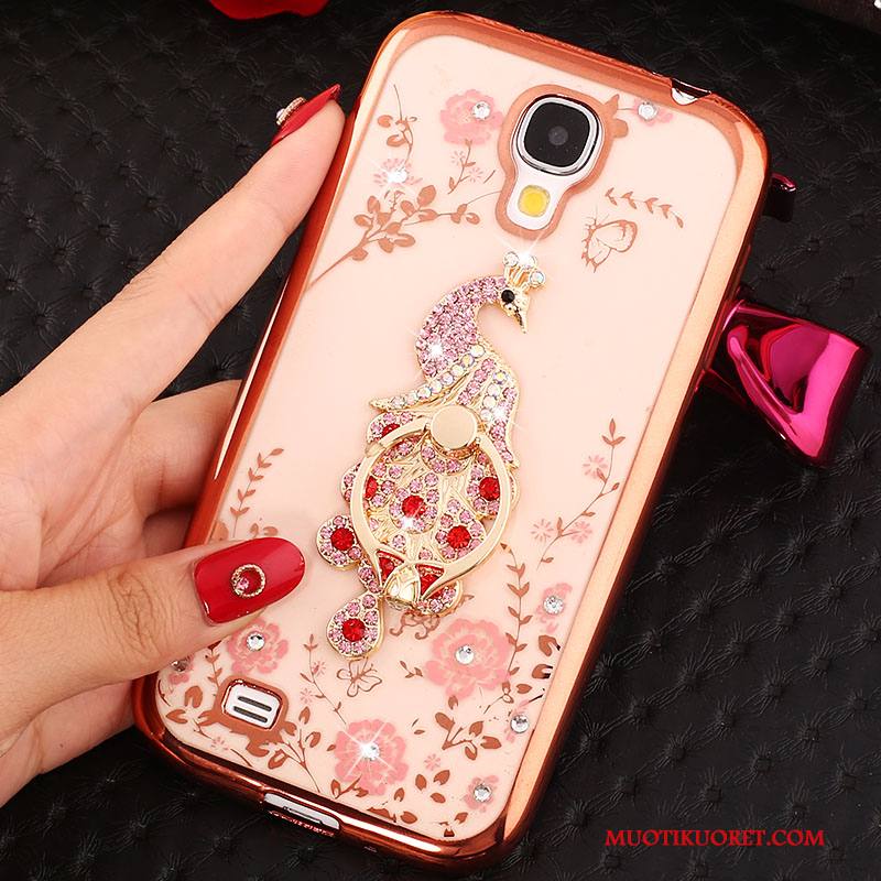 Samsung Galaxy S4 Kuori Pinkki Strassi Silikoni Kulta Kotelo Puhelimen Kuoret Suojaus