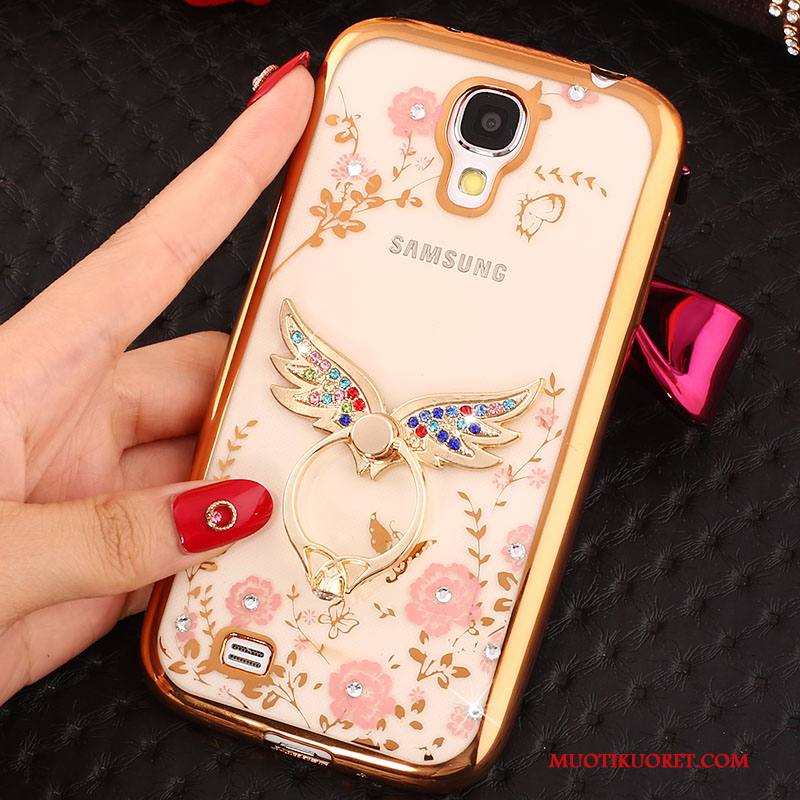 Samsung Galaxy S4 Kuori Pinkki Strassi Silikoni Kulta Kotelo Puhelimen Kuoret Suojaus