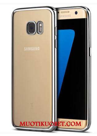 Samsung Galaxy S6 Edge + Kuori Kotelo Kulta Suojaus Pehmeä Neste Tähti Silikoni Puhelimen Kuoret