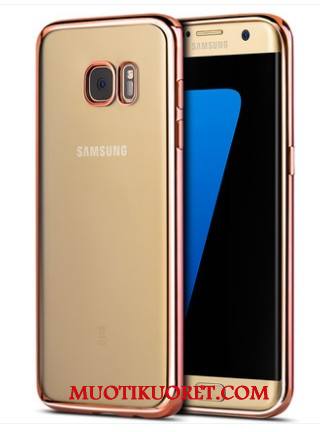 Samsung Galaxy S6 Edge + Kuori Kotelo Kulta Suojaus Pehmeä Neste Tähti Silikoni Puhelimen Kuoret