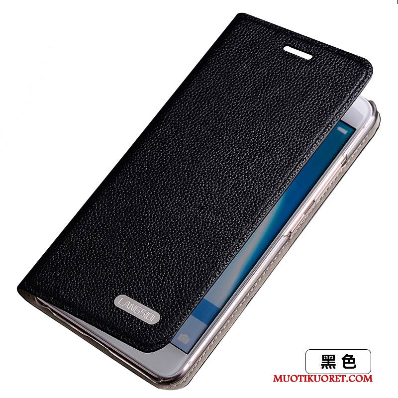 Samsung Galaxy S6 Edge Kuori Suojaus Jauhe Ohut Nahkakotelo Murtumaton Tähti Aito Nahka