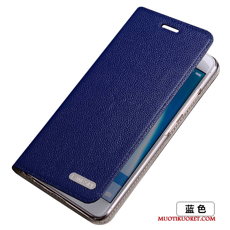 Samsung Galaxy S6 Edge Kuori Suojaus Jauhe Ohut Nahkakotelo Murtumaton Tähti Aito Nahka