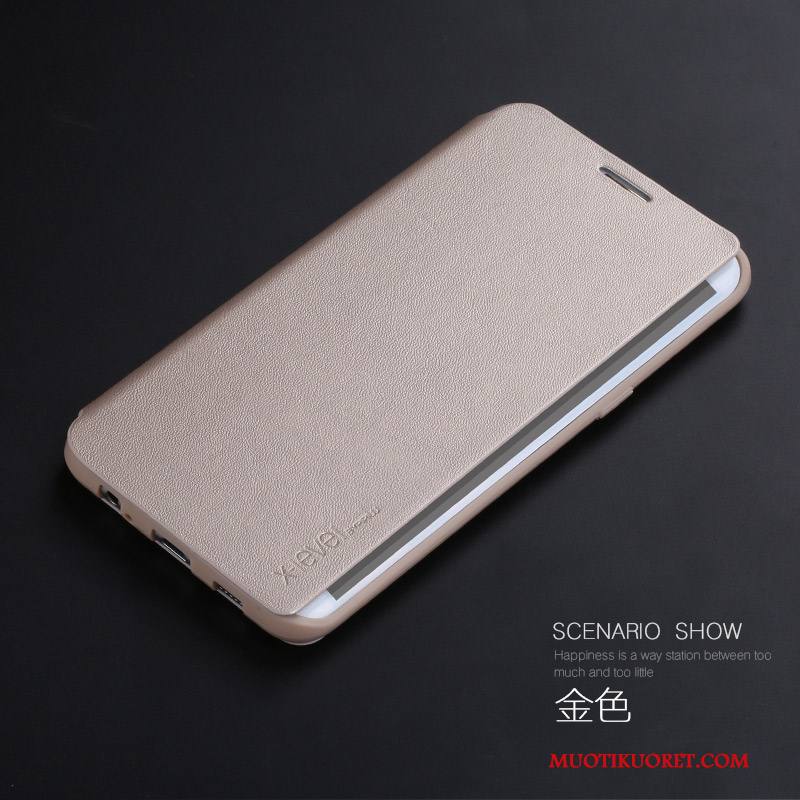 Samsung Galaxy S6 Edge + Kuori Tähti Punainen Puhelimen Kuoret Suojaus Nahkakotelo All Inclusive