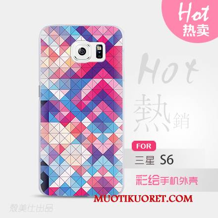 Samsung Galaxy S6 Kuori Suojaus Vihreä Puhelimen Kuoret Tähti Kotelo