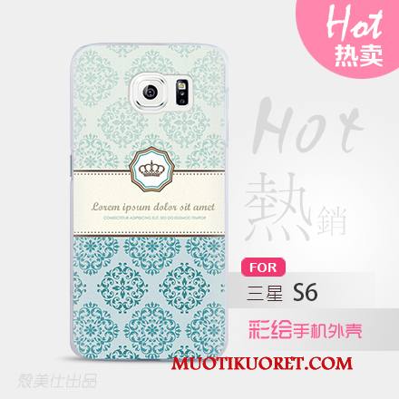 Samsung Galaxy S6 Kuori Suojaus Vihreä Puhelimen Kuoret Tähti Kotelo