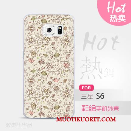 Samsung Galaxy S6 Kuori Suojaus Vihreä Puhelimen Kuoret Tähti Kotelo