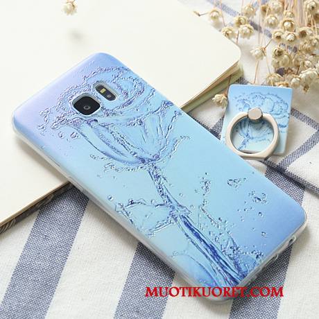 Samsung Galaxy S7 Edge Kuori Kotelo Pehmeä Neste Monivärinen Puhelimen Kuoret Silikoni Suojaus Tähti