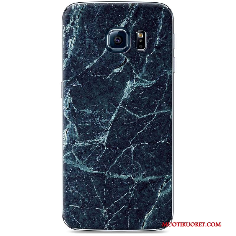 Samsung Galaxy S7 Edge Kuori Murtumaton Kotelo Tähti Maalaus Musta Puulajit Suojaus
