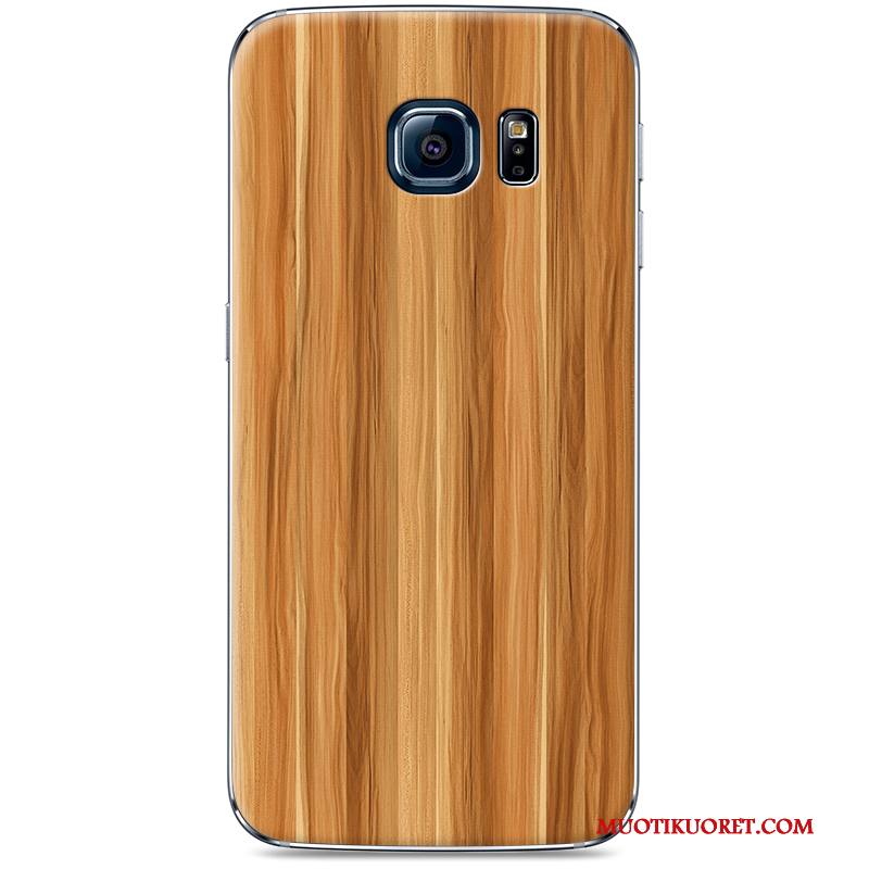 Samsung Galaxy S7 Edge Kuori Murtumaton Kotelo Tähti Maalaus Musta Puulajit Suojaus
