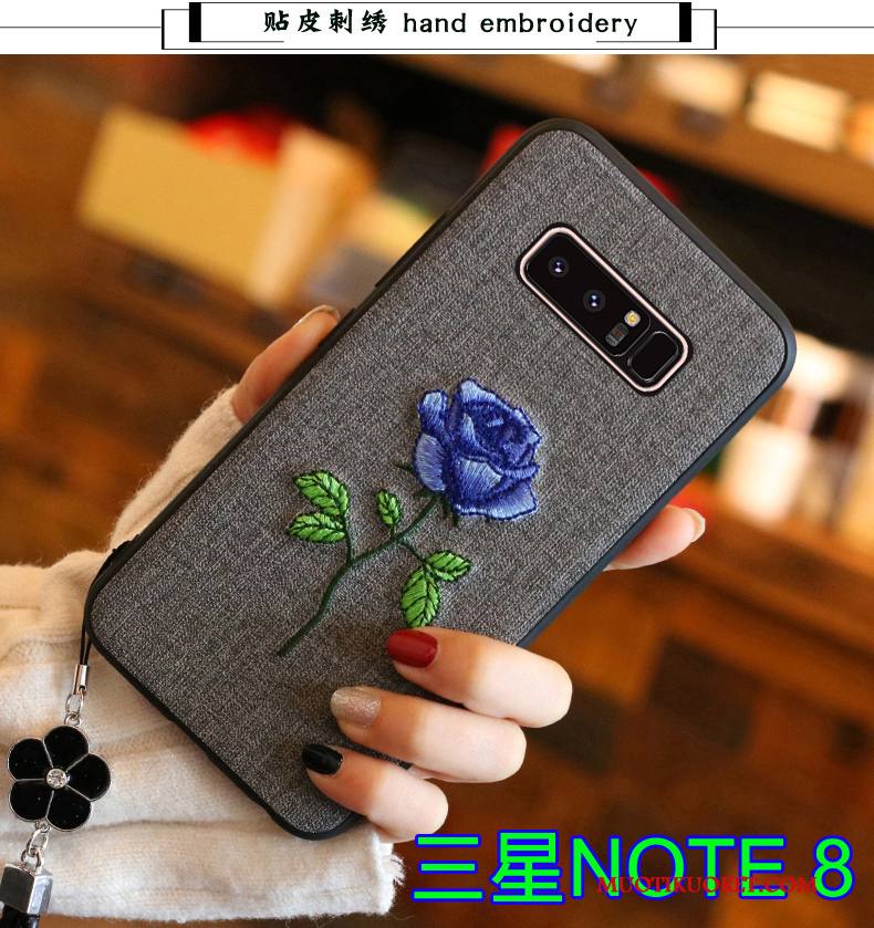 Samsung Galaxy S7 Edge Kuori Pehmeä Neste Kirjonta Harmaa Kotelo Tähti All Inclusive Puhelimen Kuoret