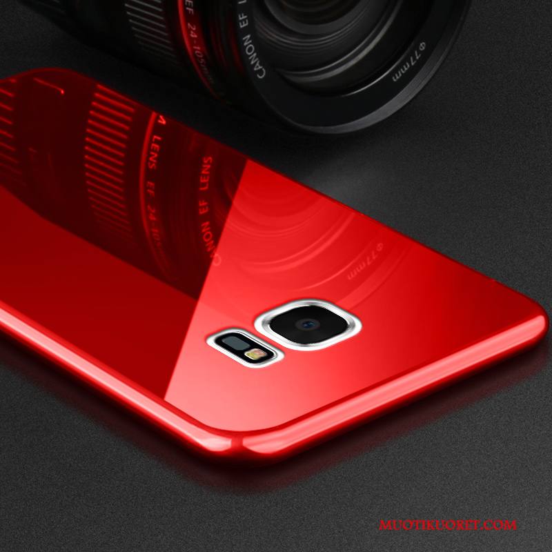 Samsung Galaxy S7 Edge Kuori Tuki Ultra Ohut Yksinkertainen Pesty Suede Puhelimen Kuoret Persoonallisuus