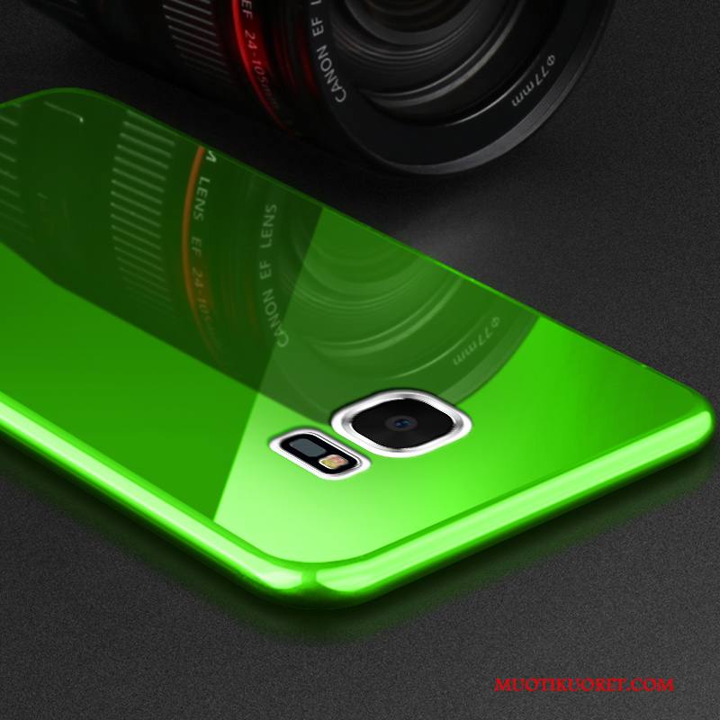 Samsung Galaxy S7 Edge Kuori Tuki Ultra Ohut Yksinkertainen Pesty Suede Puhelimen Kuoret Persoonallisuus