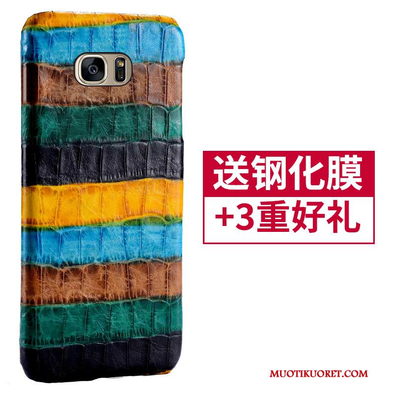 Samsung Galaxy S7 Edge Takakansi Muokata Puhelimen Kuoret Sininen Kuori Tähti Nahkakotelo