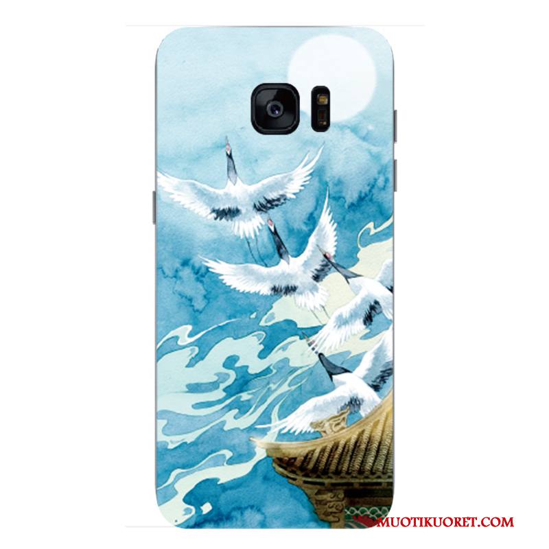 Samsung Galaxy S7 Kuori Oranssi Murtumaton Kotelo Rakastunut Keltainen Suojaus Tähti