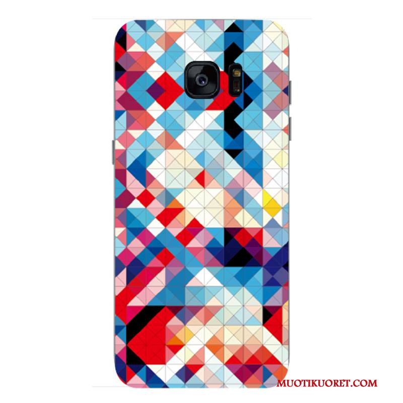Samsung Galaxy S7 Kuori Oranssi Murtumaton Kotelo Rakastunut Keltainen Suojaus Tähti