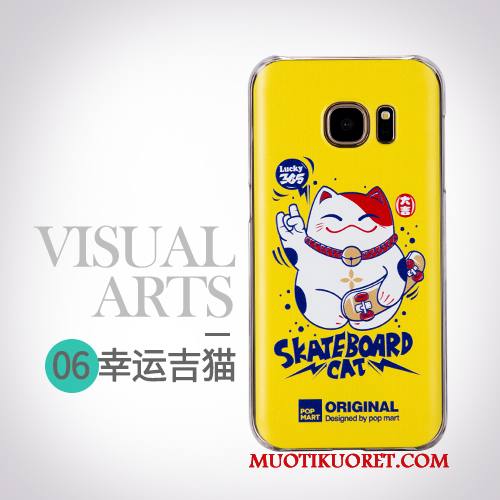Samsung Galaxy S7 Kuori Persoonallisuus Sininen Suojaus Sarjakuva Luova Puhelimen Kuoret Kotelo