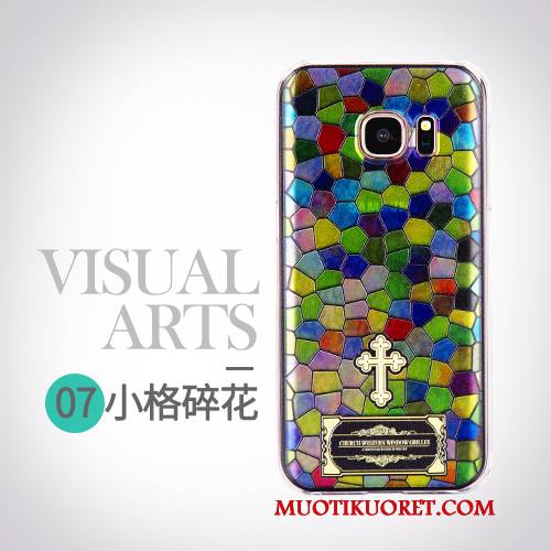 Samsung Galaxy S7 Kuori Persoonallisuus Sininen Suojaus Sarjakuva Luova Puhelimen Kuoret Kotelo