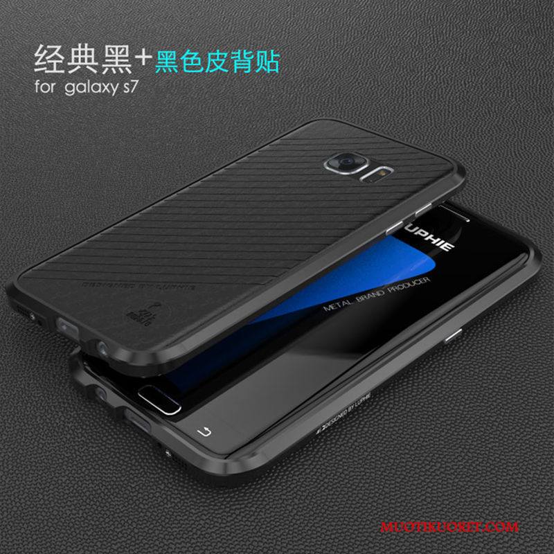 Samsung Galaxy S7 Kuori Suojaus Kulta Ultra Metalli Kotelo Puhelimen Kuoret
